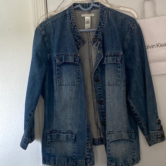 classic denim jacket unisex Structured heavy weight - Picture 1 of 5